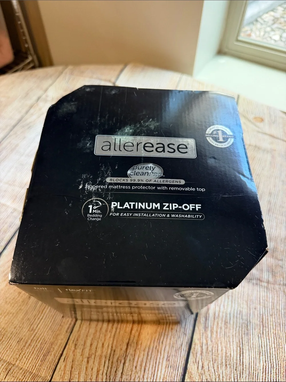 AllerEase Platinum Zip-Off Zippered Mattress Protector - Full - .
